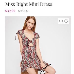 Miss right mini free people dress